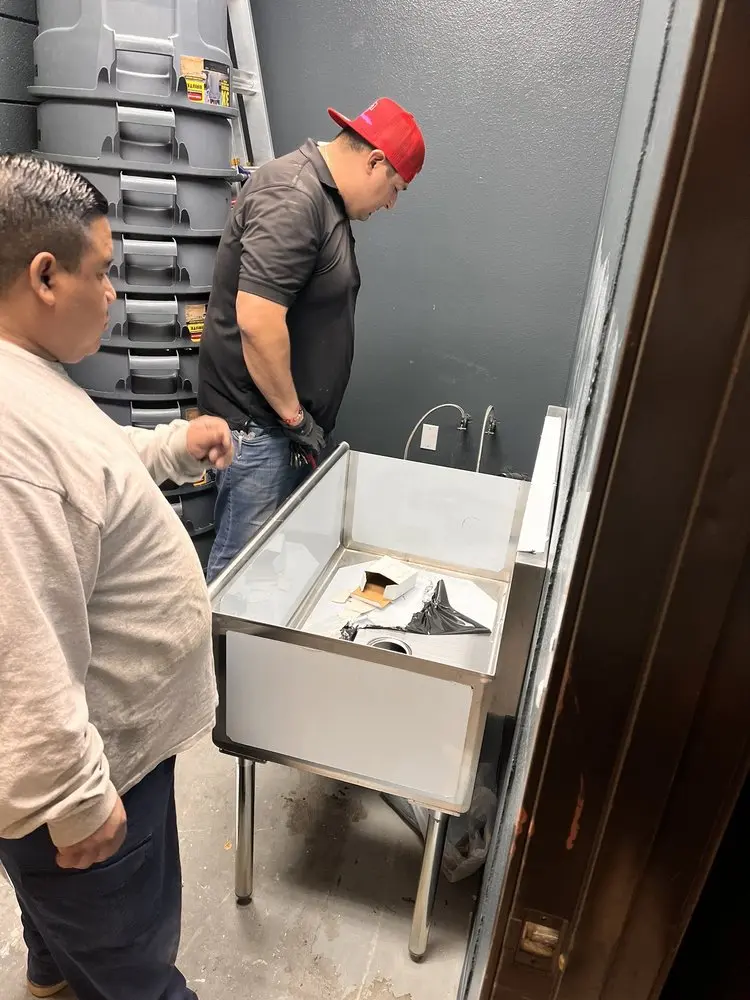 Commercial plumbing and sink installation in Delaware